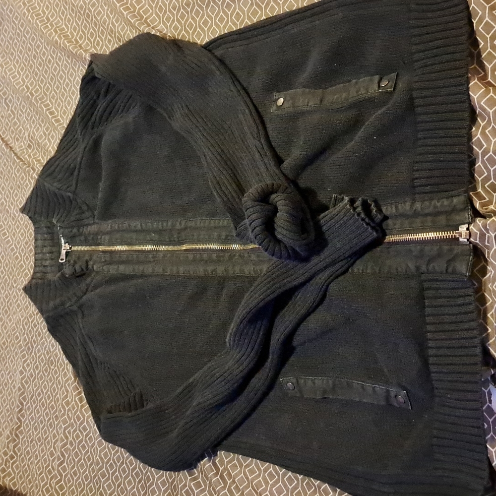 Calvin Klein zip up Sweater sz M
